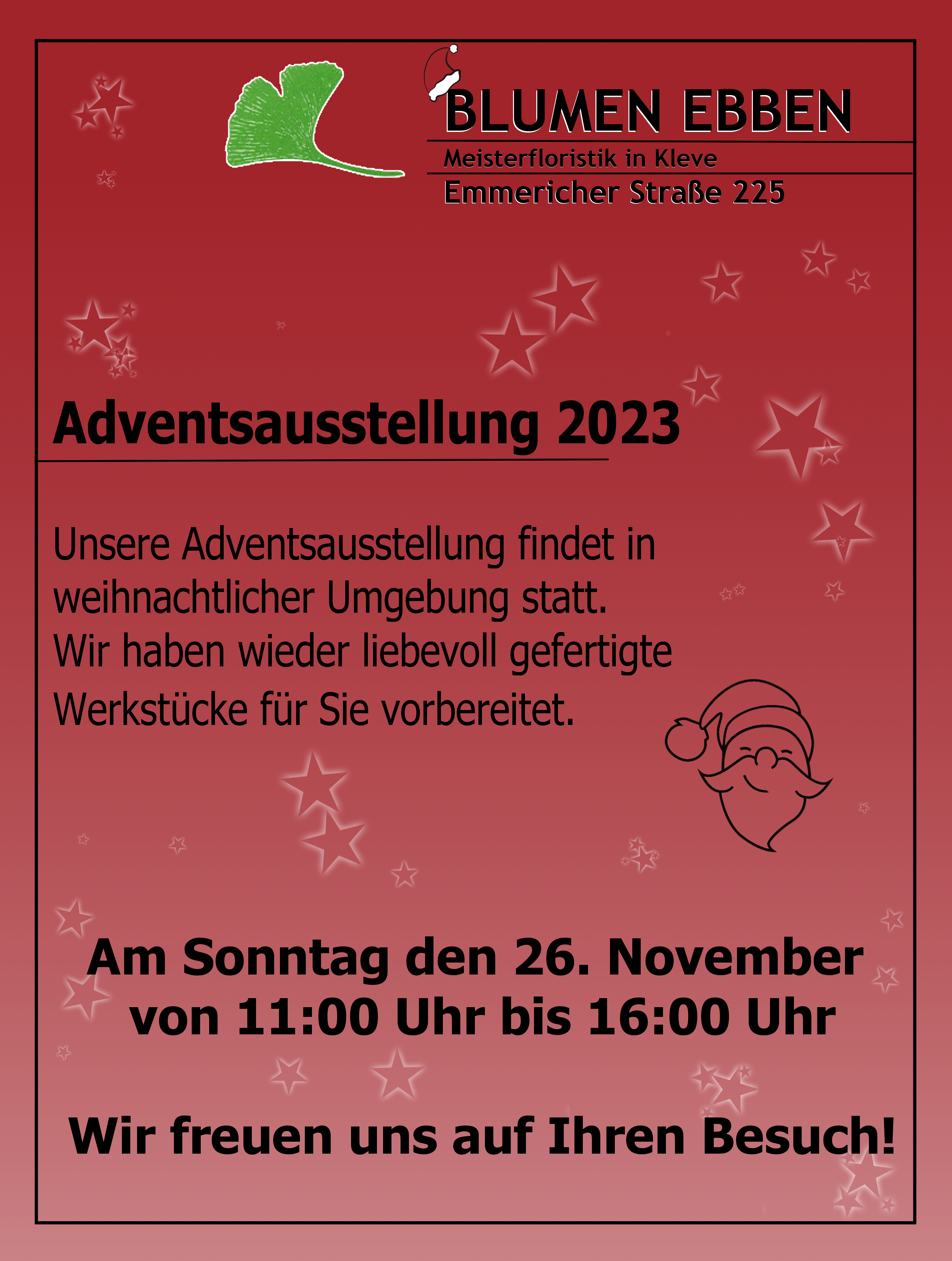 Adventsausstellung Flyer